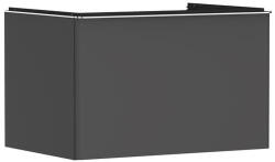 Hansgrohe Xelu Q Konzolos mosdószekrény 780/550 1 fiókkal, matt szürke gyémánt / króm fogantyú 54055000 (54055000)