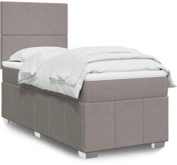 vidaXL tópszínű szövet rugós ágy matraccal 80 x 200 cm (3291492)