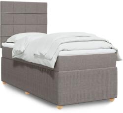 vidaXL tópszínű szövet rugós ágy matraccal 80 x 200 cm (3291887)