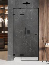 NEW TRENDY Avexa Black zuhanyajtók 90 cm dönthető fekete matt/átlátszó üveg EXK-1548 (EXK1548)