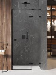 NEW TRENDY Avexa Black zuhanyajtók 120 cm dönthető fekete matt/átlátszó üveg EXK-1555 (EXK1555)