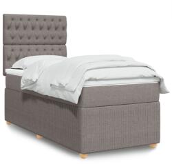 vidaXL tópszínű szövet rugós ágy matraccal 80 x 200 cm (3291894)