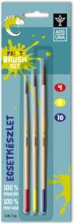 Ars Una Ecsetkészlet, 4, 6, 10, natúr fanyelű, kerek 3 darabos klt. Ars Una (5993120022944) - tonerpiac