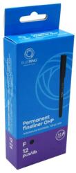 BLUERING Rostirón, tűfilc alkoholos 0, 5mm, OHP Bluering® F fekete (BR895462) - tonerpiac