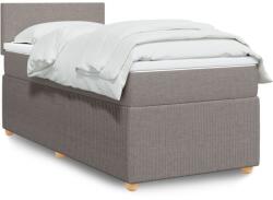 vidaXL tópszínű szövet rugós ágy matraccal 80 x 200 cm (3289580)