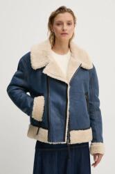 MUNTHE rövid kabát TISHIA női, átmeneti, oversize, 243150324341 - kék 34