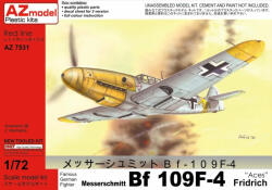 AZmodel Bf 109F-4 "Aces" Fridrich 1: 72 (7531)