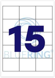 Bluering Etikett címke, 70×50, 8mm, 100 lap, 15 címke/lap Bluering® (BRET121)