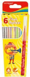 Keyroad Rostirón, filctoll készlet 2 mm 6 db/bliszter Keyroad vegyes színek (38483) - irodasziget