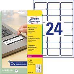 Avery Etikett címke 63, 5 x33, 9mm eltávolíthatatlan 480 db/csomag Avery (41362)