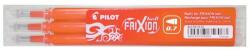 Pilot Rollertoll betét, golyóméret 0, 7mm, 3 db/csom Pilot Frixion Ball, írásszín narancssárga (48236) - irodasziget