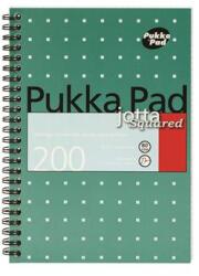 Pukka Pad Spirálfüzet, A5, kockás, 100 lap, PUKKA PAD, Metallic Jotta (PUPJJM021K)