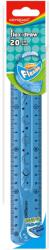 Keyroad Vonalzó 20 cm, flexibilis Keyroad Flex Draw vegyes színek (38529) - irodasziget