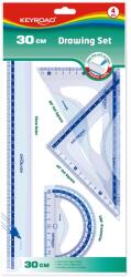 Keyroad Vonalzó készlet 30 cm, 4 db/bliszter Keyroad (38550)