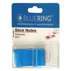 Bluering Jelölőcímke 25x45mm, 50lap, műanyag Bluering® világoskék (JELCMUA50LVK) - irodasziget