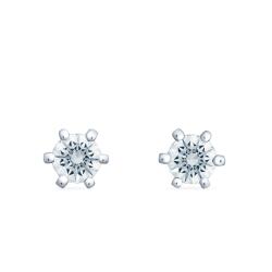 57emozioni Cercei tip stud, aur 18k, diamante naturale 0.40 ct, 57emozioni