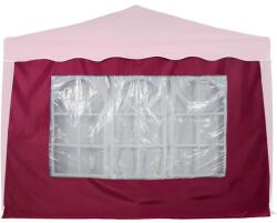 Ins’Tent Oldalfal ablakkal 3 x 3 m borvörös szín (30030324)