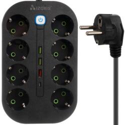 Izoxis 8 Plug + 3 USB 2 m (17844)