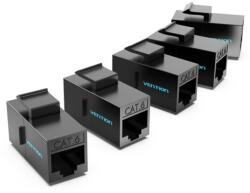 Vention Cat. 6 UTP Keystone Jack Coupler 5 Pack Black (IPGB0-5)