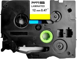 Sanco Grup SG Banda laminata AIMO SG Compatibila Brother TZe-631, 12 mm text negru pe galben, pentru avertizare vizuala, identificare rapida si marcaje de atentionare (BHSGTZE631)