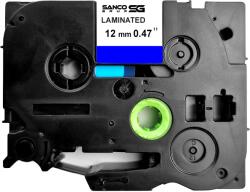 Sanco Grup SG Banda laminata AIMO SG Compatibila Brother TZe-531, 12 mm text negru pe albastru, pentru organizare documente, identificare bunuri si clasificare vizuala (BHSGTZE531)