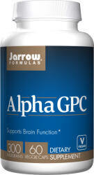 Jarrow Formulas Jarrow Alpha GPC (L-alfa-gliceril-foszforil-kolin), 300 mg, 60 növényi kapszula