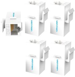 Vention Cat. 6 UTP Keystone Jack Coupler 5 Pack White (IPGW0-5)