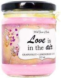 With Scent of Books Lumanare parfumata - Love is in the air, 212 ml (LOVE IS IN THE AIR 212 ml)