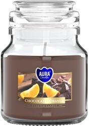 BISPOL Lumânare parfumată într-un borcan Bispol Aura - Chocolate and Orange, 120 g (snd71-340)