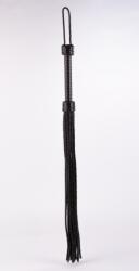 Devil Sticks Kid Handle Kid Leather Braided Tails Black