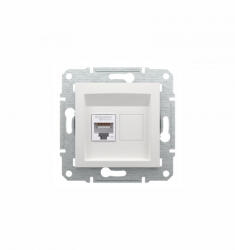 Schneider Electric Schneider EPH4770121 ASFORA 1xRJ45 Cat6e adatkommunikációs aljzat UTP fehér keret nélkül (EPH4770121)