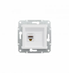 Schneider Electric Schneider EPH4370121 ASFORA 1xRJ45 Cat5e UTP aljzat fehér keret nélkül (EPH4370121)