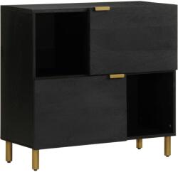 vidaXL fekete szerelt fa tálalószekrény 80 x 33 x 75 cm (4017675)