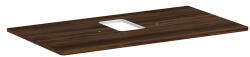Hansgrohe Xelu Q Középre fúrt 980/550-es laminált pultlap csaplyukas mosdóhoz, sötét dió 54121630 (54121630)