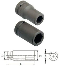 Genius Tools 849529 1"-os 6 lapú gépi dugókulcs fej, hosszított kivitel, 29 mm (849529) - dwdszerszam