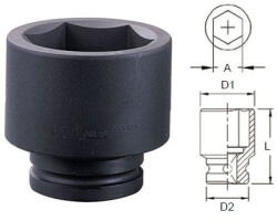 Genius Tools 938495 1-1/2"-os 6 lapú gépi dugókulcs fej, 95 mm (938495) - dwdszerszam