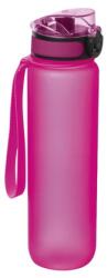  Kulacs műanyag 1000ml tritánból készült BPA mentes kulacs csuklópánttal rózsaszín