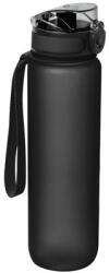 Kulacs műanyag 1000ml tritánból készült BPA mentes kulacs csuklópánttal fekete