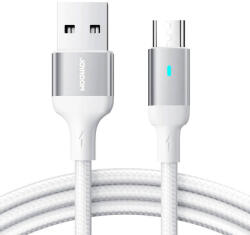 JOYROOM Kábel Micro USB-A / 2.4A / 1.2m Joyroom S-UM018A10 (fehér) (S-UM018A10 1.2m MW)