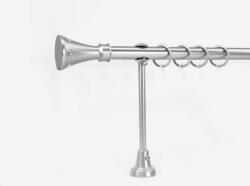 19 mm Ø Split függönykarnis szett, 1 soros, nikkel-matt, nyitott tartóval (120 cm)
