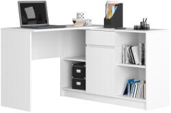AKORD AKORD B-17 Sarok Íróasztal Szekrénnyel Fehér Laminált (AKO-OP0LZESBIA002)