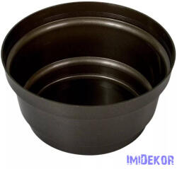  Műanyag nagy tál kerek D20cm M10cm - Grafit