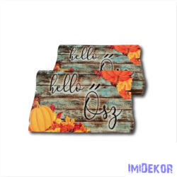  Őszi fatábla fahasáb 5, 5x9, 6cm - Hello ősz-Sötét