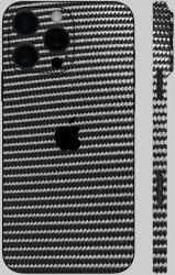  iPhone 16 Pro - 3D fekete karbon hátlap fólia