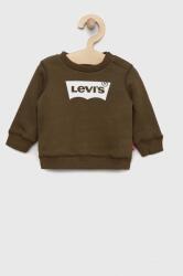 Levi's gyerek melegítőfelső pamutból zöld, nyomott mintás - zöld 80