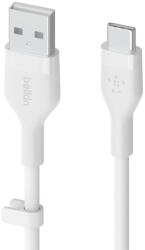 Belkin Cablu Date Flex USB-A/USB-C to 15W 2m mfi. cert. white CAB008bt2MWH (CAB008BT2MWH)