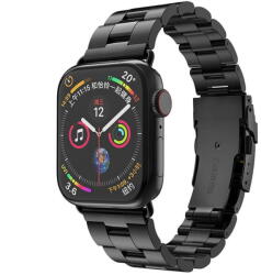 Techsuit Curea pentru Apple Watch 1/2/3/4/5/6/7/8/9/10/SE/SE 2 (38/40/41/42mm) - Techsuit Watchband (W036) - Black (KF238576)