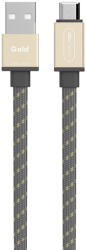 allocacoc USB kábel | microUSB Flat kábel - Arany