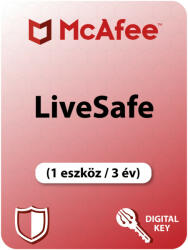 McAfee LiveSafe (1 Device /3 Year) (MLS-3Y1D)