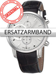 Bossart Replacement Strap Leather BW-1104 Brown Silver Clasp,